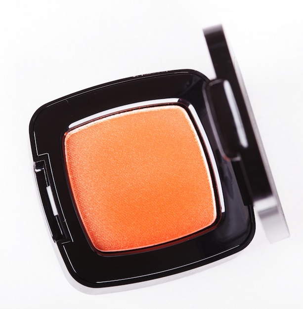 Photo orange eye shadows on white