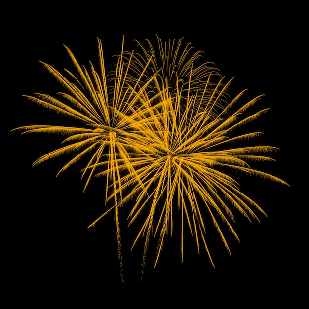 Photo orange firework