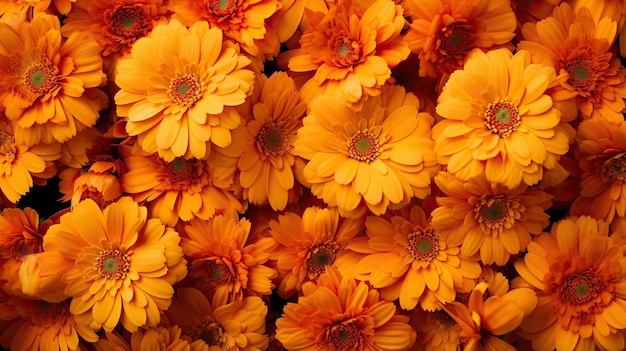 Orange flowers background wallpaper