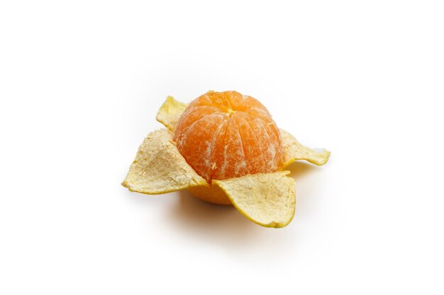 Orange fruit isolated on white background.