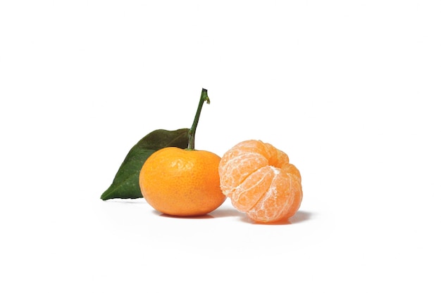 Orange fruit isolated on white background