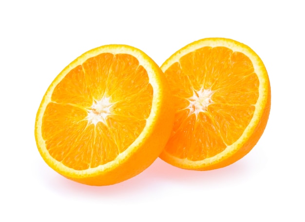 Orange fruit isolated on white background