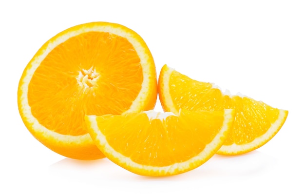 Orange fruit isolated on white background