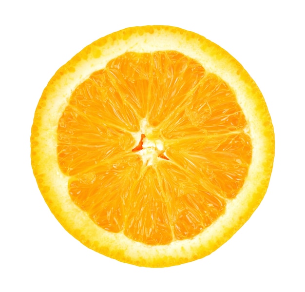 Orange fruit isolated on white