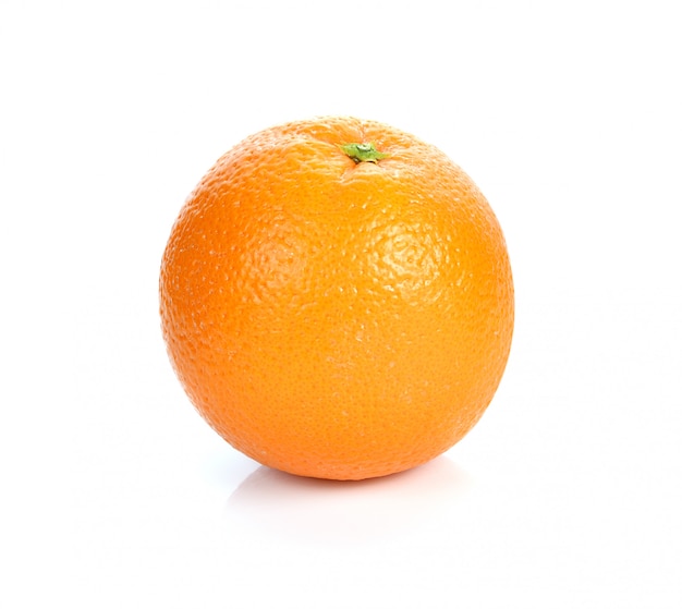 Orange fruit isolated on white