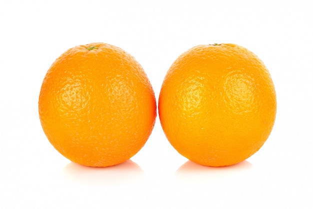 Orange fruit isolated on white