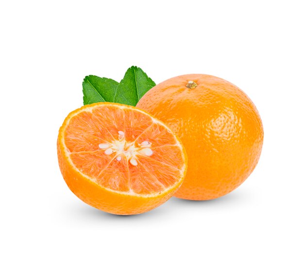 Orange fruit isolated  