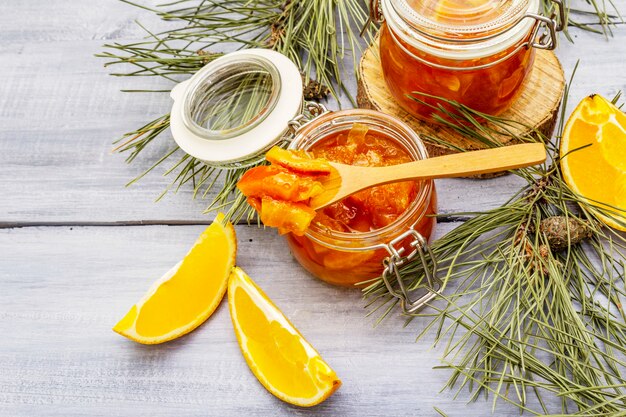 Orange fruit jam