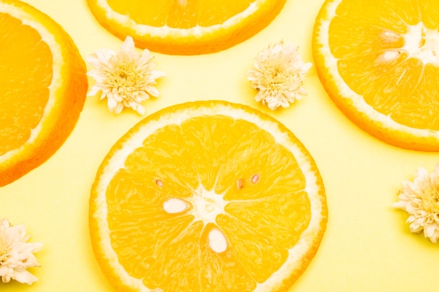 Orange fruit pattern composition