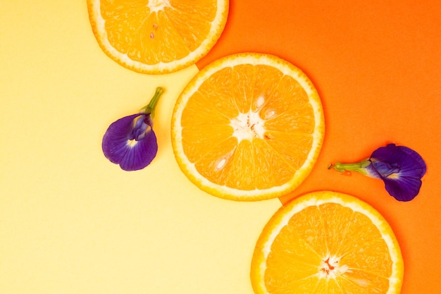 Orange fruit pattern composition