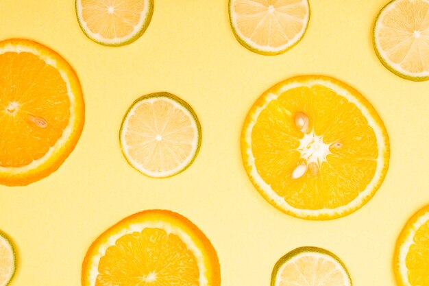 Orange fruit pattern composition