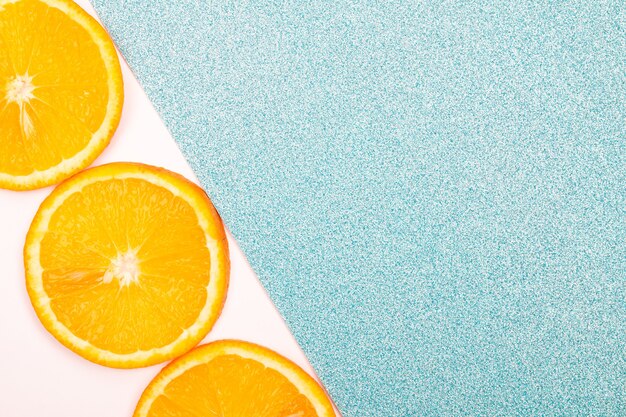 Orange fruit pattern composition