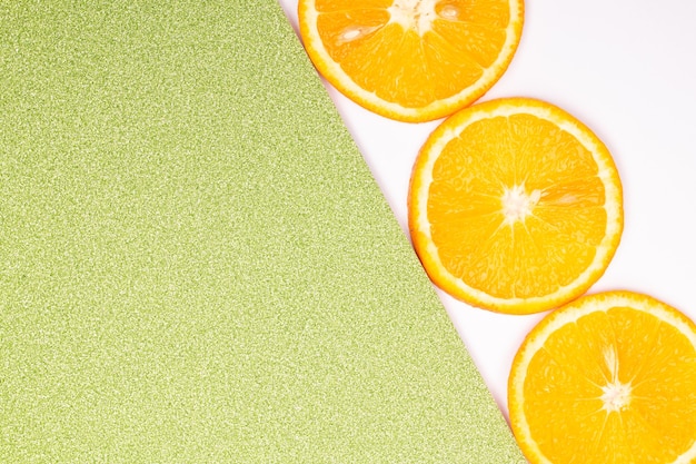 Orange fruit pattern composition