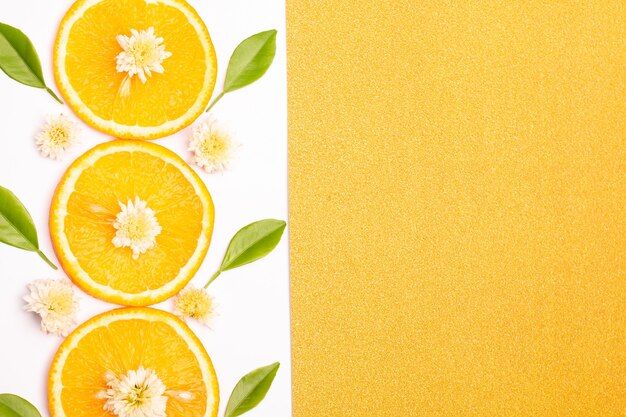 Photo orange fruit pattern composition