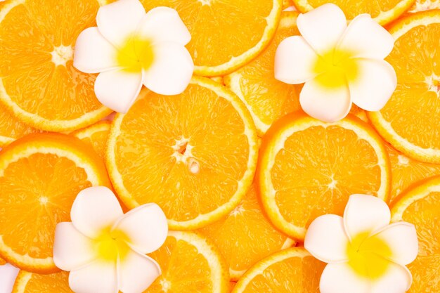 Orange fruit pattern composition