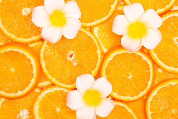 Orange fruit pattern composition