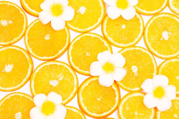 Orange fruit pattern composition