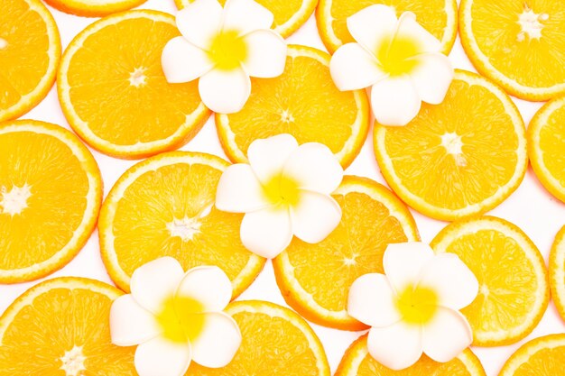 Orange fruit pattern composition