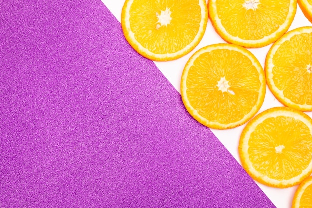 Orange fruit pattern composition