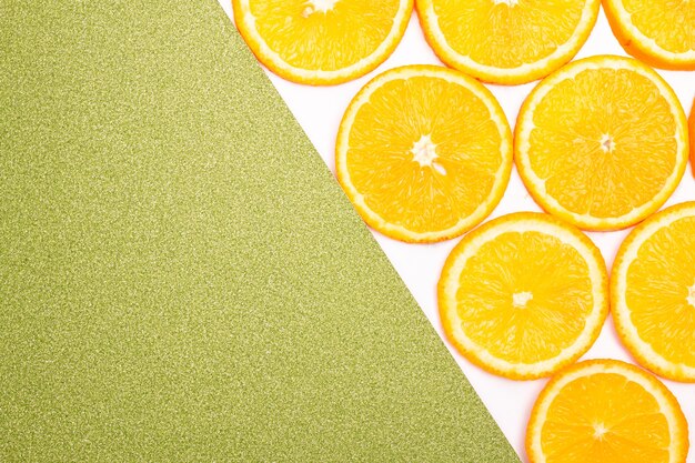 Photo orange fruit pattern composition