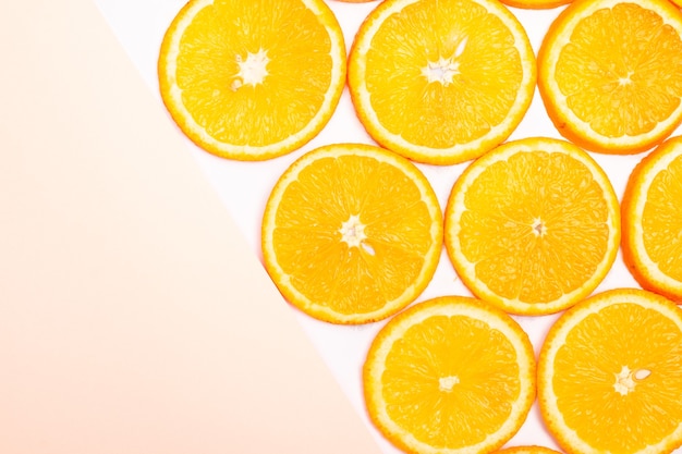 Orange fruit pattern composition