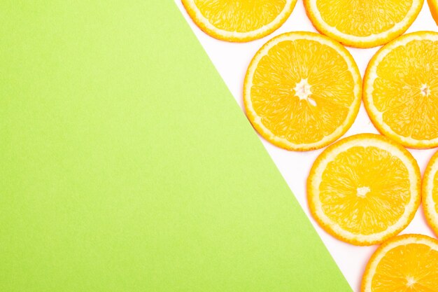 Orange fruit pattern composition