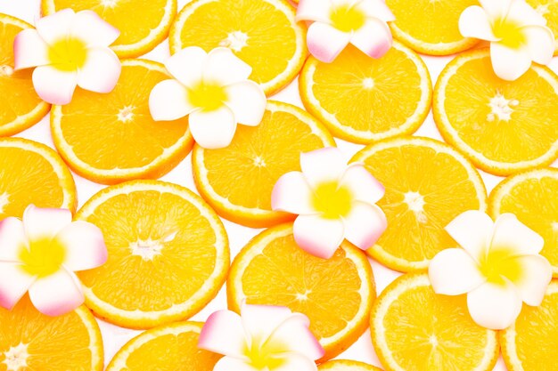 Orange fruit pattern composition