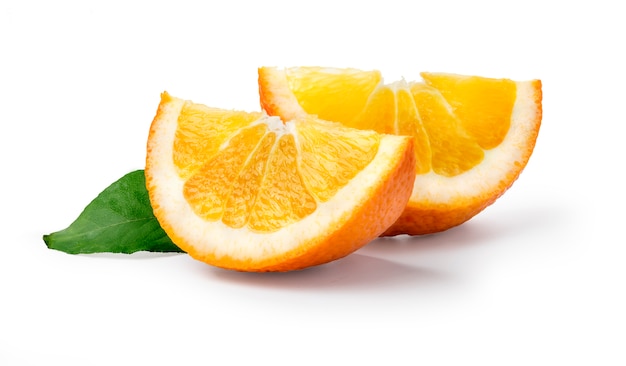 Orange fruit slice isolated