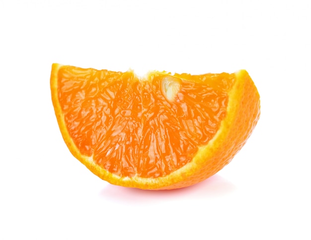 Orange fruit slice isolated