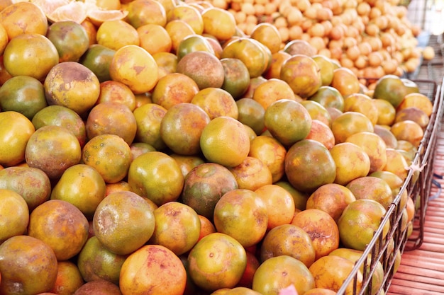 orange fruit at street food