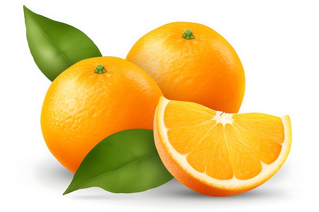 Апельсиновые фрукты на прозрачном фоне