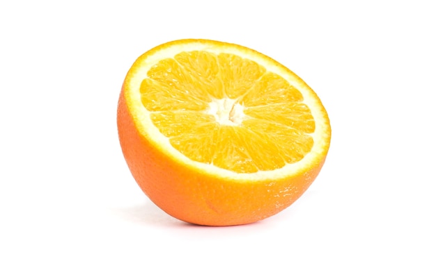 Orange fruit on white background