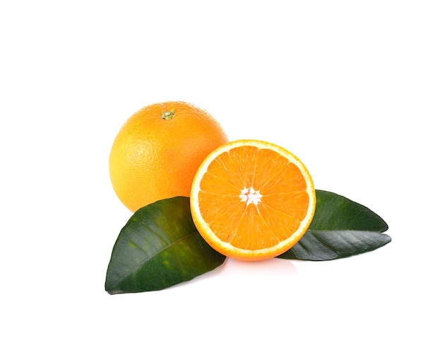 Orange fruit on white wall