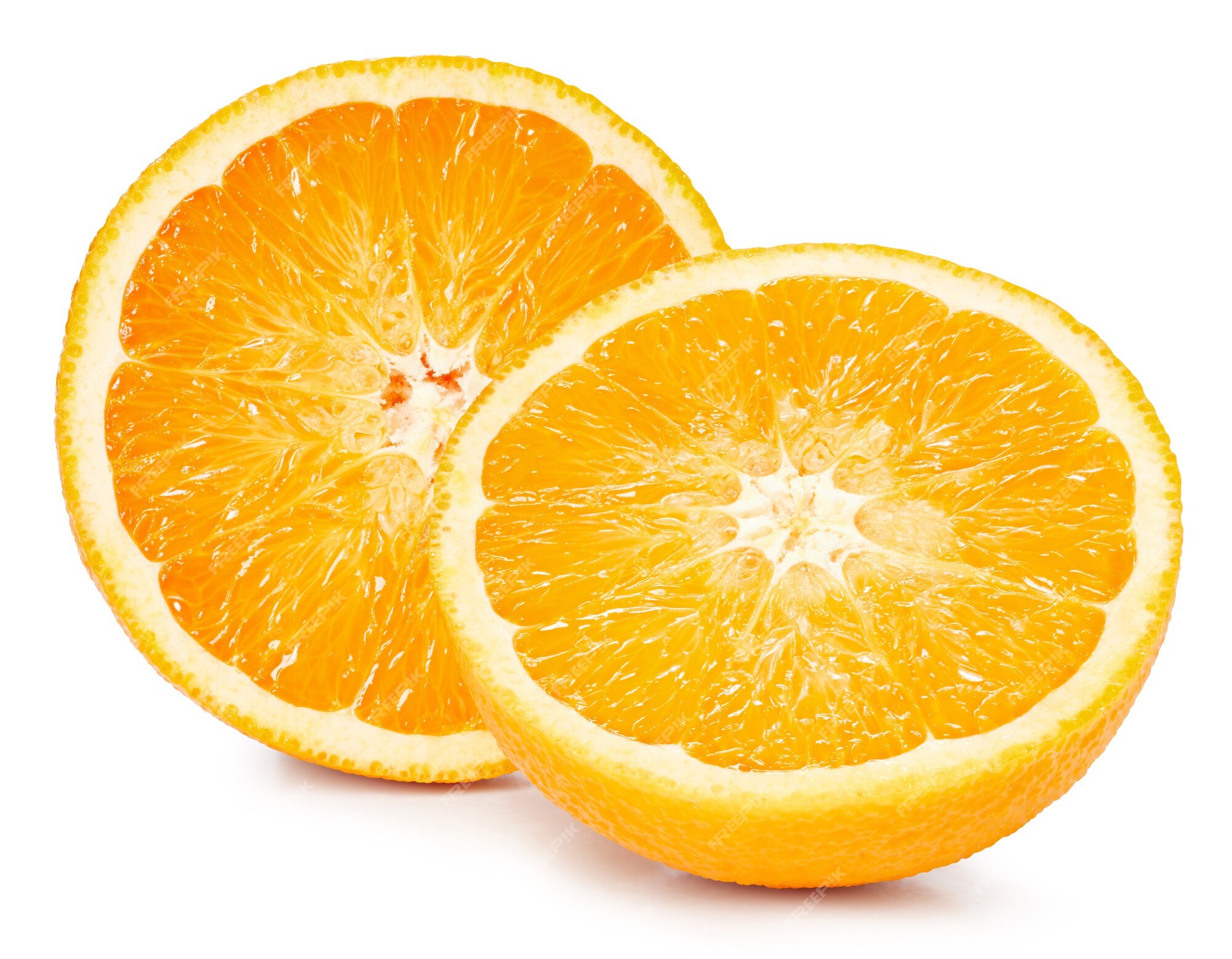 Premium Photo | Orange fruits half isolated on white background. orange  clipping path. the best photo for your project.