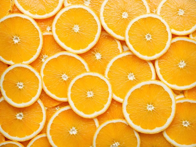 Orange fruits slices background