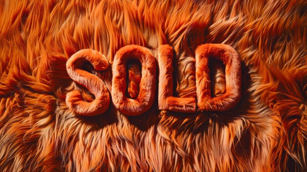 Photo orange fur sold concept art poster