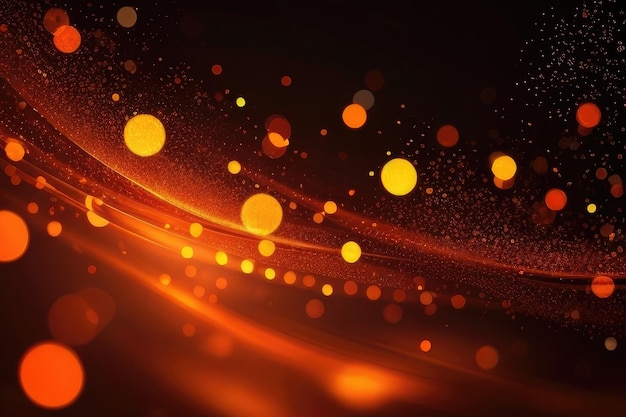 Orange giltter abstract background