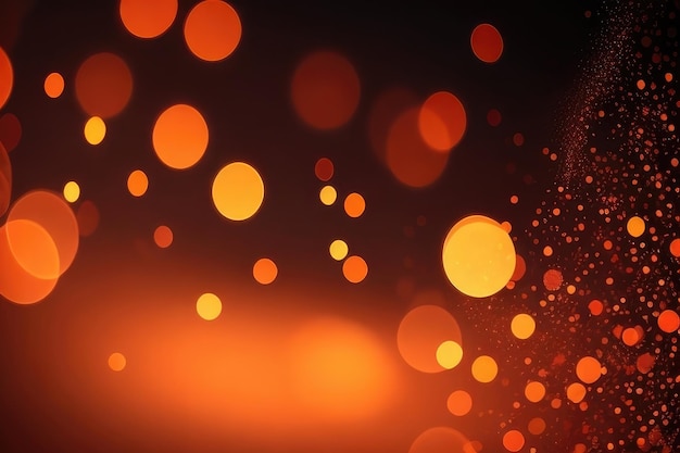 Orange giltter abstract background