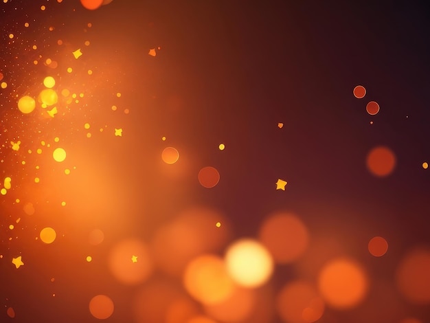 Orange glitter abstract background