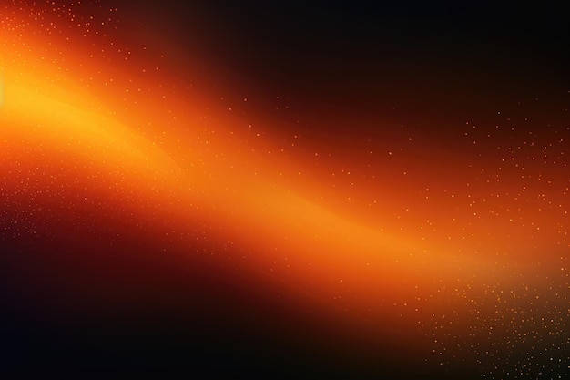 Orange glowing color gradient on black grainy background