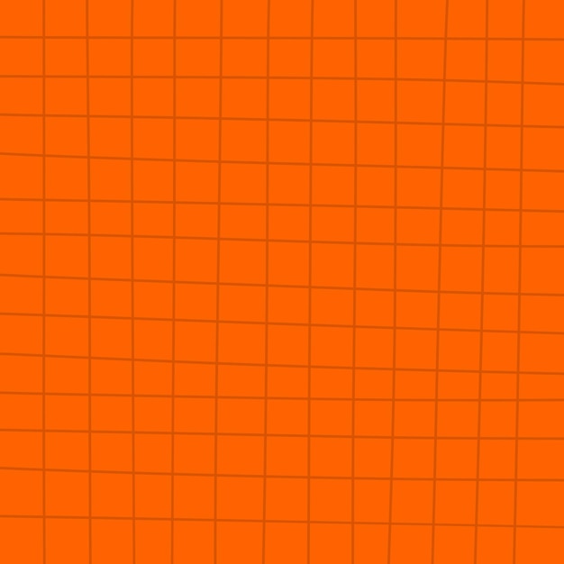 orange grid background.