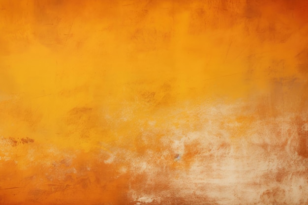 Orange grunge background warm and solid abstract texture with yellow gradient colours on cement