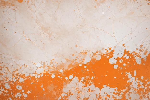 Orange grunge in white texture background