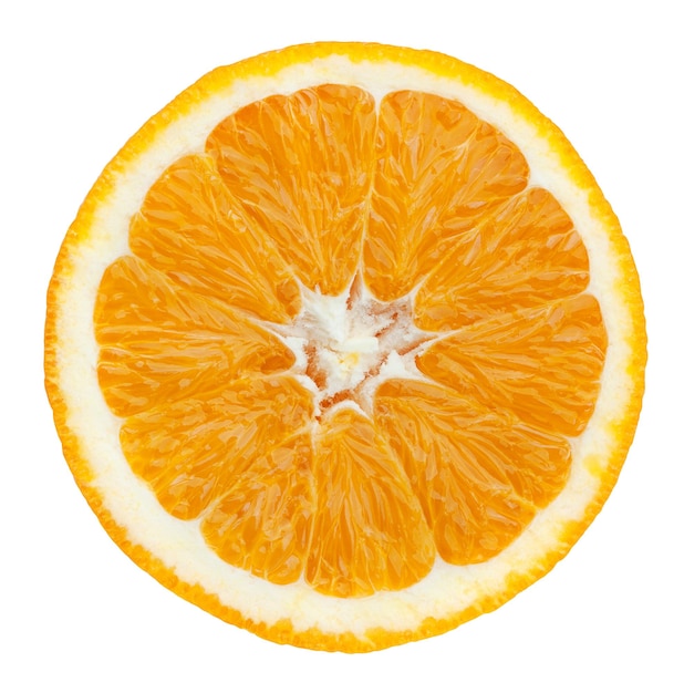 Orange isolated on white background with clipping path