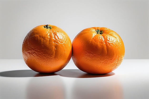 orange on isolated white background