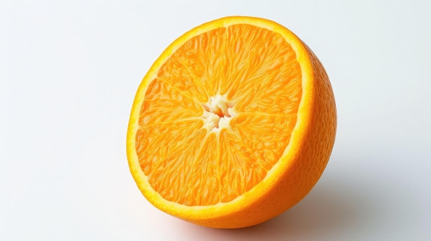 orange on isolated white background