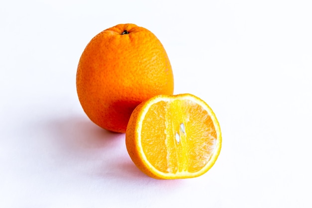 Orange isolated on white background.