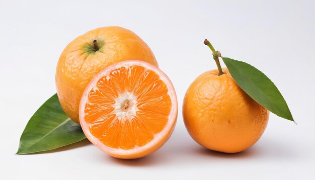 Photo orange isolated on the white backgroundthai fruit