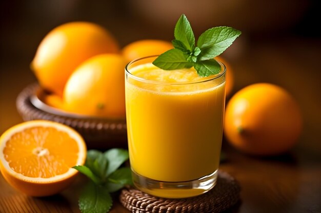 Orange juice background