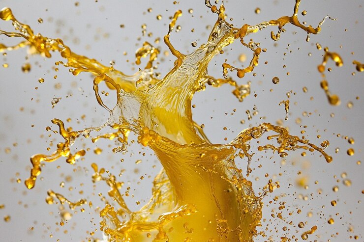 Photo orange juice splash
